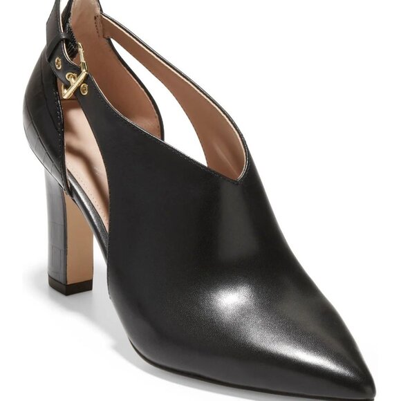 Cole Haan Viera Pointed Toe Pump Black Sz 7.5 - Picture 1 of 12